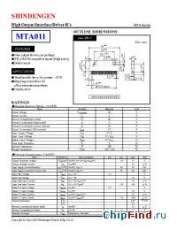 Datasheet MTA011 manufacturer Shindengen