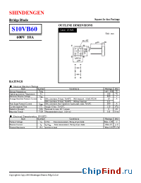 Datasheet S10VB60 manufacturer Shindengen
