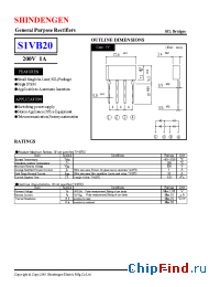 Datasheet S1VB20Z manufacturer Shindengen