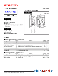 Datasheet S20VT60 manufacturer Shindengen