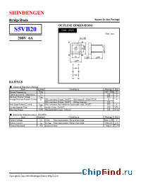 Datasheet S5VB20 manufacturer Shindengen