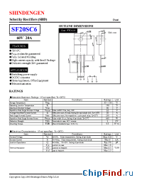 Datasheet SF20SC6 manufacturer Shindengen