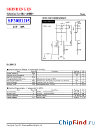 Datasheet SF30H1R5 manufacturer Shindengen