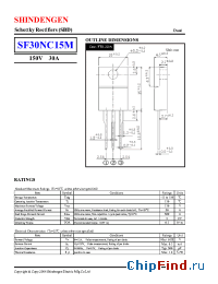 Datasheet SF30NC15M manufacturer Shindengen