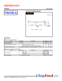 Datasheet VR61B manufacturer Shindengen