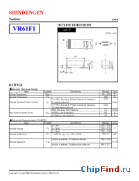 Datasheet VR-61F1 manufacturer Shindengen