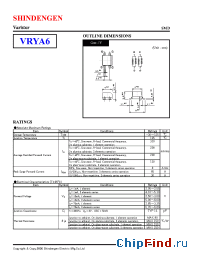 Datasheet VRYA6 manufacturer Shindengen
