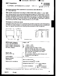 Datasheet B32522 manufacturer Siemens