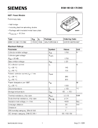 Datasheet BSM100GB170DN2 manufacturer Siemens
