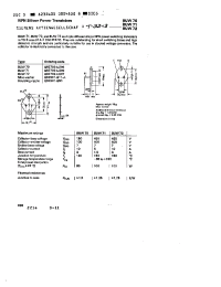 Datasheet BUW71 manufacturer Siemens