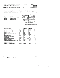 Datasheet BUX85 manufacturer Siemens
