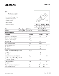 Datasheet C67078-A4405-A2 manufacturer Siemens