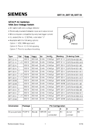 Datasheet C67079-A1021-A10 manufacturer Siemens