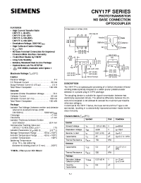 Datasheet CNY17F manufacturer Siemens
