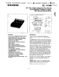 Datasheet DL1416B manufacturer Siemens