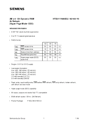 Datasheet HYB3117805BJ-50 manufacturer Siemens