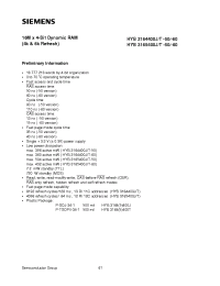 Datasheet HYB3165400T-50 manufacturer Siemens