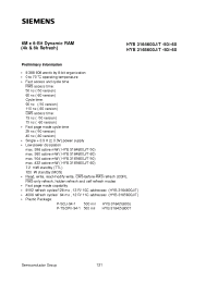 Datasheet HYB3165800T-50 manufacturer Siemens
