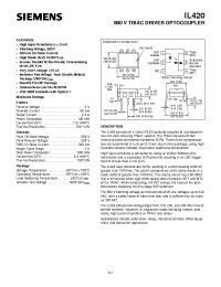 Datasheet IL420 manufacturer Siemens