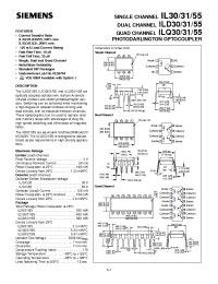 Datasheet ILD31 manufacturer Siemens