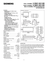 Datasheet ILD621GB manufacturer Siemens