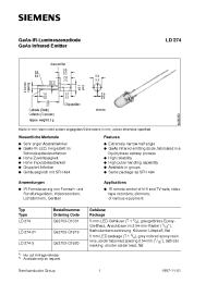 Datasheet LD274-3 manufacturer Siemens