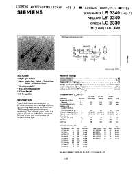 Datasheet LG3340-M manufacturer Siemens