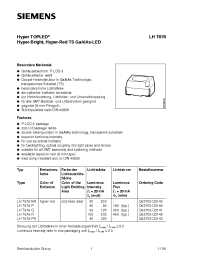 Datasheet LHT676-P manufacturer Siemens