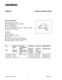 Datasheet LOR976-NO manufacturer Siemens