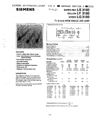 Datasheet LS3180-J manufacturer Siemens