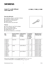 Datasheet LS5380-H manufacturer Siemens