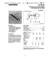 Datasheet LUB370-GK manufacturer Siemens
