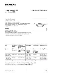 Datasheet LYM779-CF manufacturer Siemens