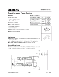 Datasheet OBTS149 manufacturer Siemens