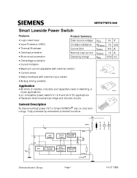 Datasheet OBTS949 manufacturer Siemens