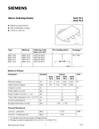 Datasheet Q62702-A914 manufacturer Siemens