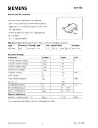 Datasheet Q62702-F1320 manufacturer Siemens
