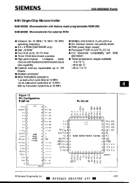 Datasheet SAB8032B-20-P manufacturer Siemens