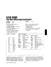Datasheet SAB8086 manufacturer Siemens