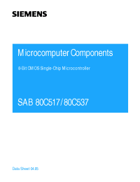 Datasheet SAB80C517-M manufacturer Siemens