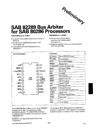 Datasheet SAB82289-6-P manufacturer Siemens