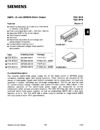 Datasheet TDA4918G manufacturer Siemens