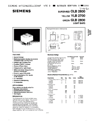 Datasheet YLB2800 manufacturer Siemens
