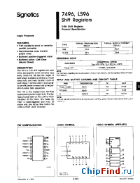 Datasheet 74LS96 manufacturer Signetics