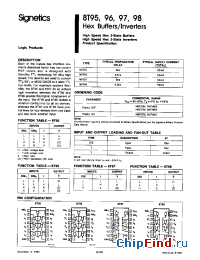 Datasheet N8T98D manufacturer Signetics