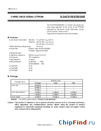 Datasheet S-24C02BFJ manufacturer Seiko