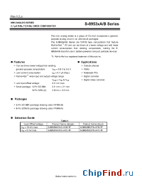 Datasheet S-89530ACNC-HCB-TF manufacturer Seiko