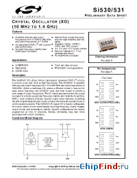 Datasheet 530BA622M080BG manufacturer Silicon Lab.