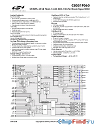 Datasheet C8051F060 manufacturer Silicon Lab.