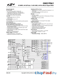 Datasheet C8051F061 manufacturer Silicon Lab.